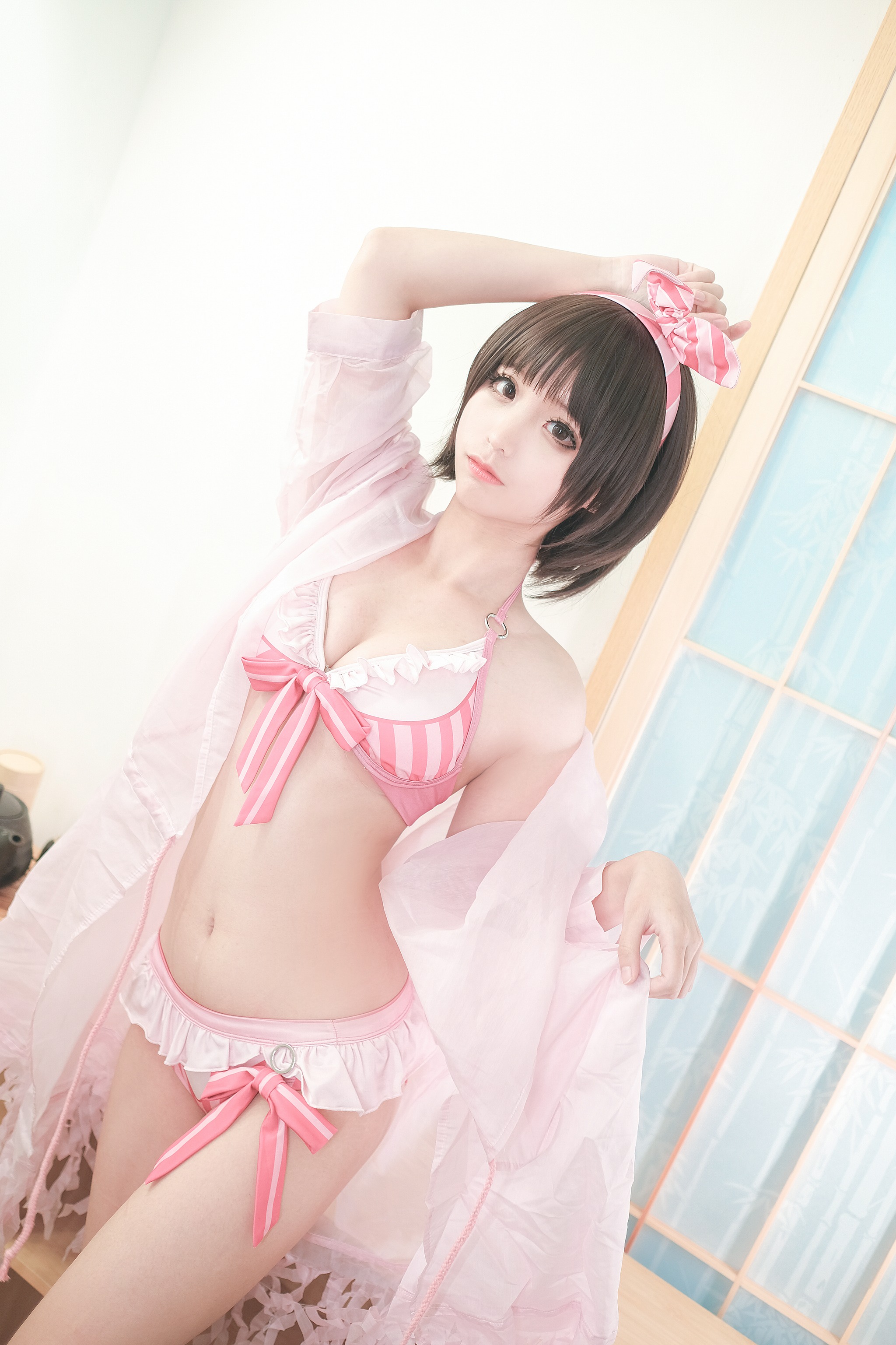 图片[1]-蠢沫沫 – NO.036 加藤惠泳装[40P]-XikXak